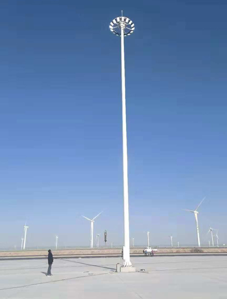 瓜州高速路服务区永安坝街道高杆灯项目